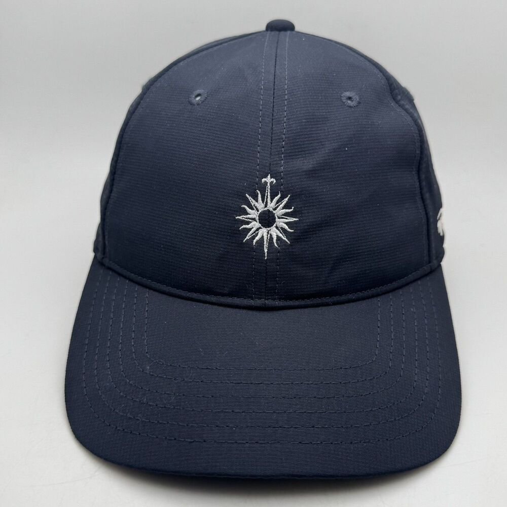 TaylorMade Golf Hat Cap Navy White Sunburst Logo Adjustable Strapback